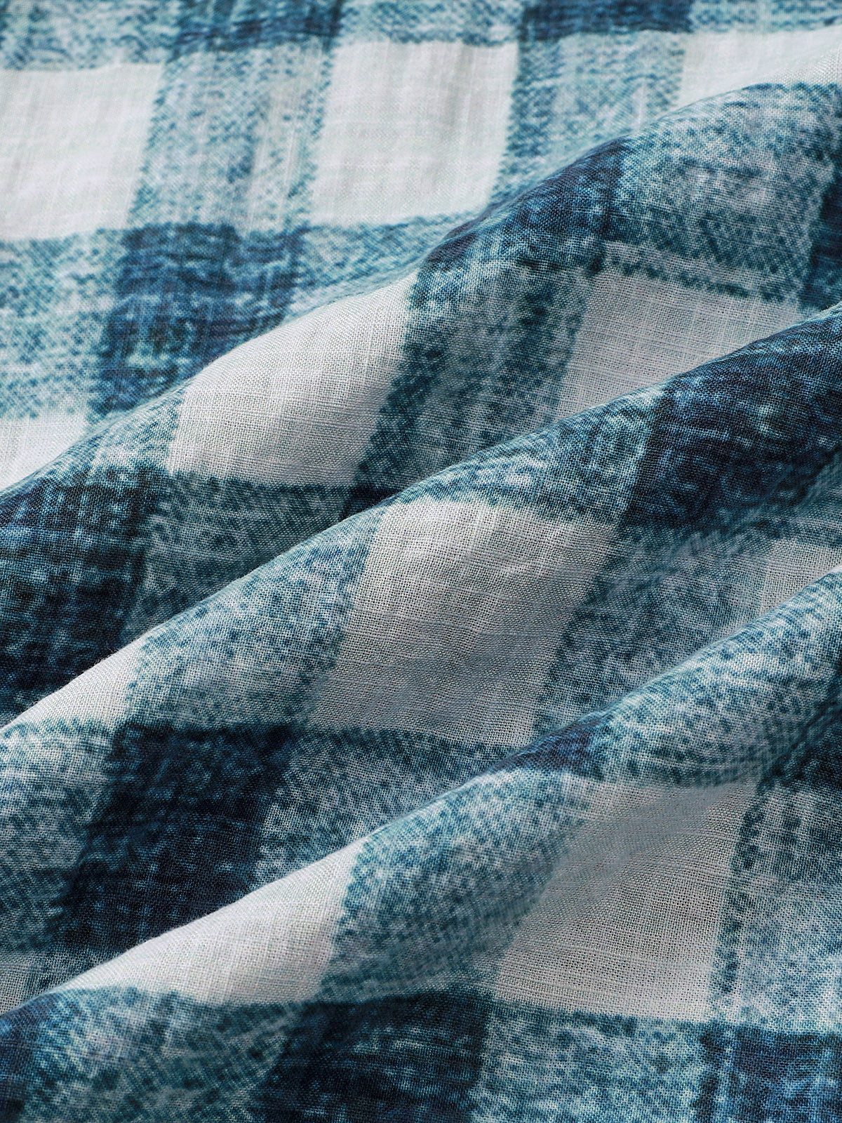 Casual Blue Check Short Sleeve Shirt