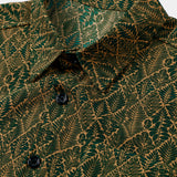 Summer Botanical Print Short Sleeve Shirt