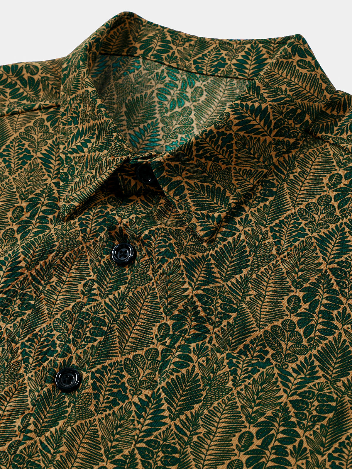 Summer Botanical Print Short Sleeve Shirt