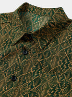 Summer Botanical Print Short Sleeve Shirt