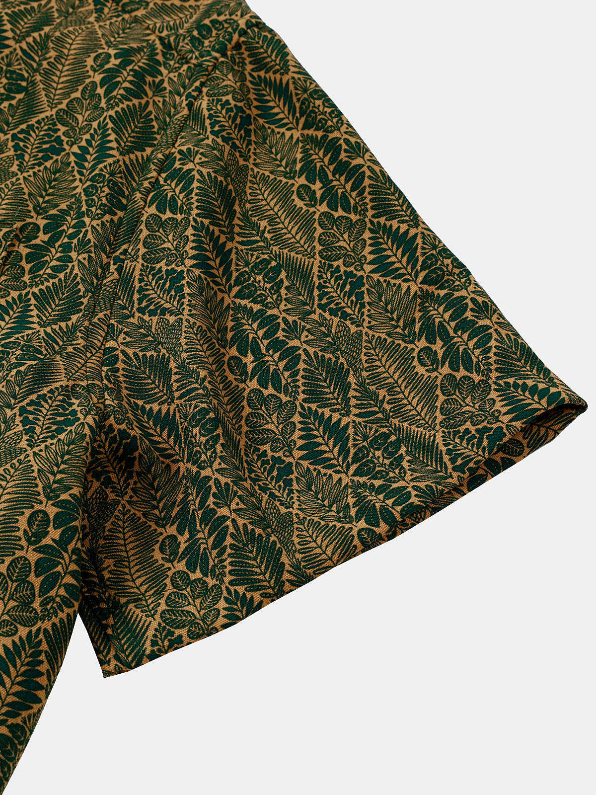 Summer Botanical Print Short Sleeve Shirt