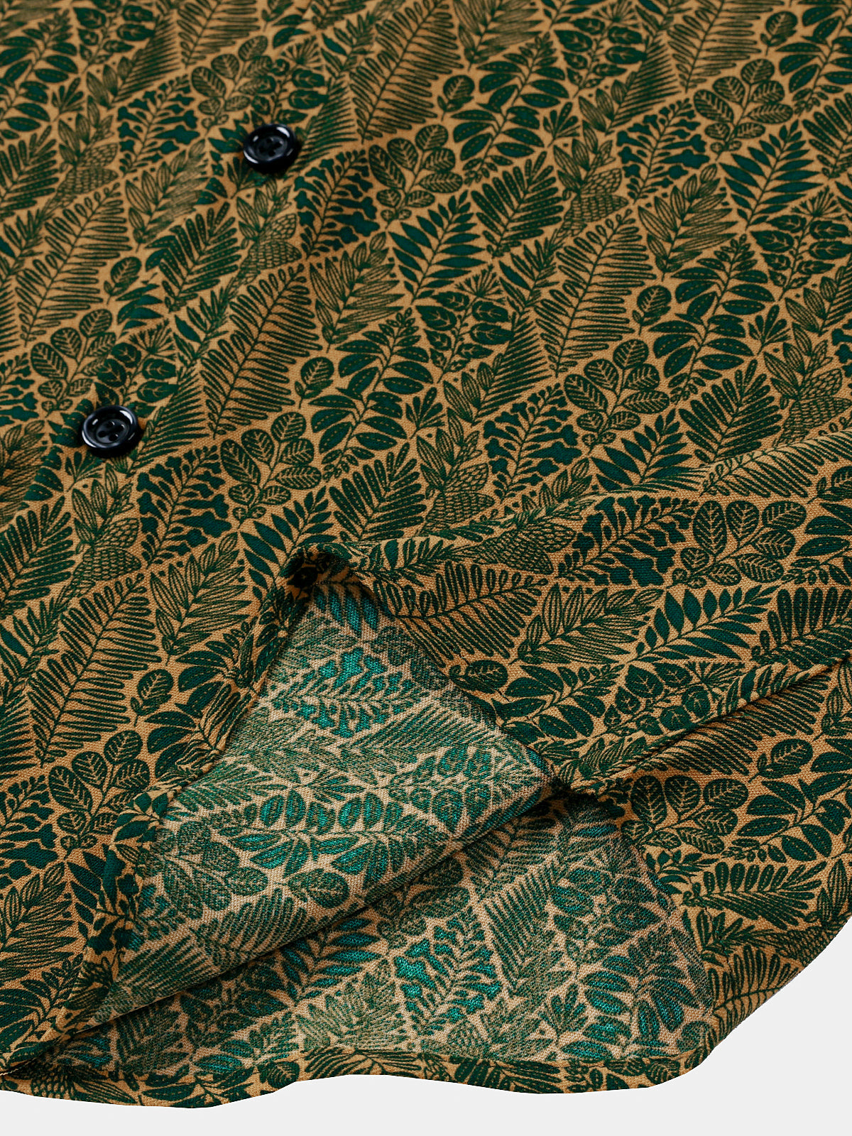 Summer Botanical Print Short Sleeve Shirt