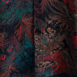 Retro Abstract Tropical Palm Print Short Sleeve Shirt