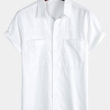 Short-Sleeve Shirt with Chest Pockets