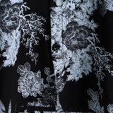 Vintage Floral Button-Up Short-Sleeve Shirt