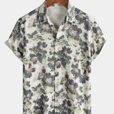 Floral Print Beach Style Short Sleeve Shirt