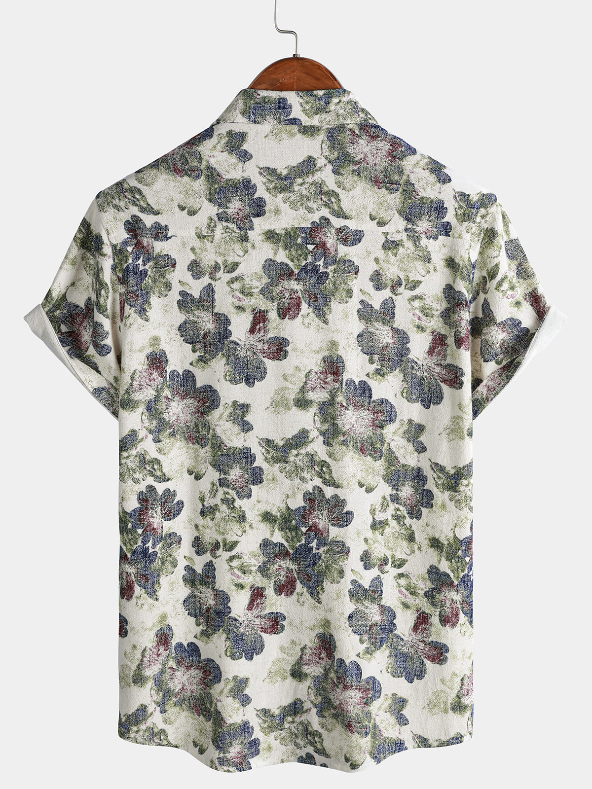 Floral Print Beach Style Short Sleeve Shirt