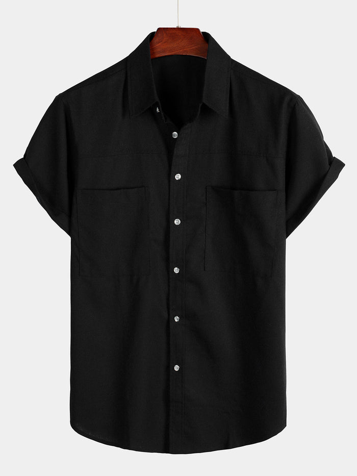 Short-Sleeve Shirt with Chest Pockets