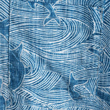 Hawaiian Short-Sleeve Shirt, Ocean Shark Motif, Summer