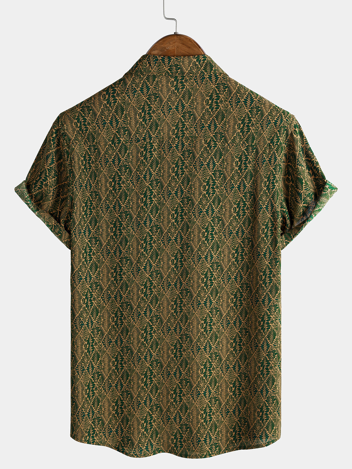 Summer Botanical Print Short Sleeve Shirt