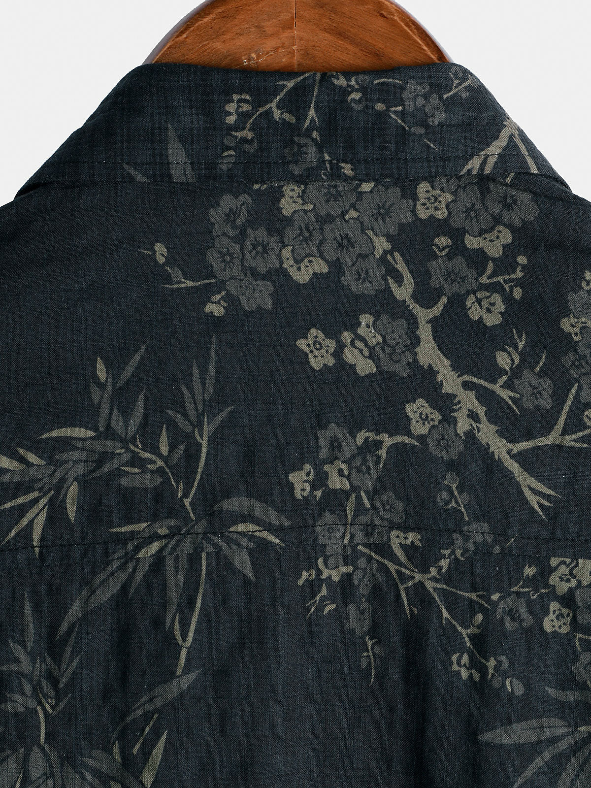 Elegant Casual Short-Sleeve Retro Floral Print Shirt