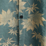 Short-Sleeve Summer Shirt with Pocket and Maple Leaf