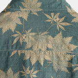 Short-Sleeve Summer Shirt with Pocket and Maple Leaf