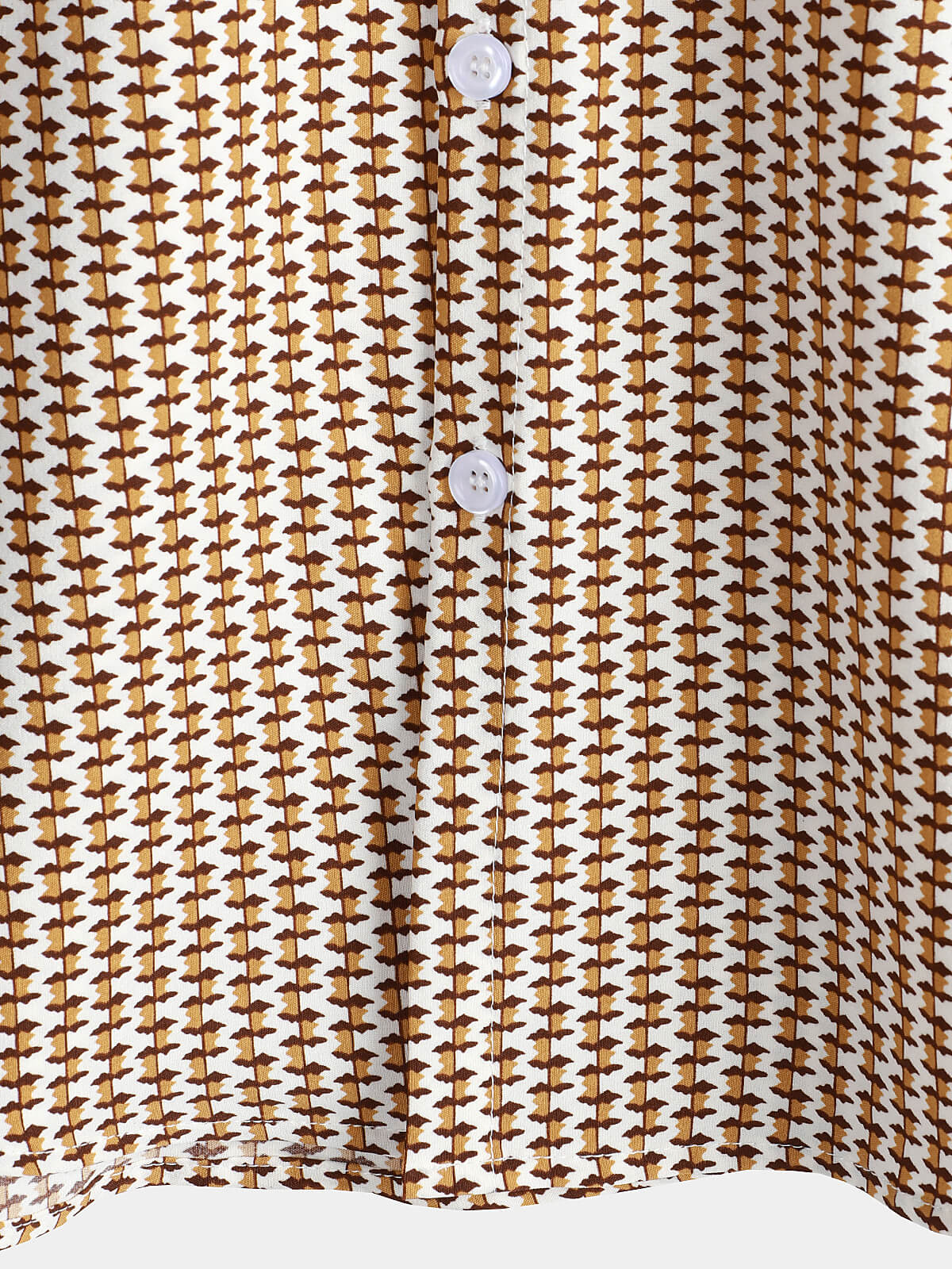 Khaki Button-Up Short Sleeve Shirt
