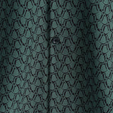 Green Button-Up Short Sleeve Shirt