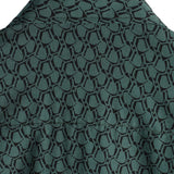 Men's Cotton Shirt for Vacation Short Sleeve Green with Buttons