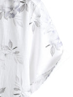 Short Sleeve Shirt with Floral Pattern for Men