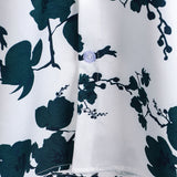 Men's Summer Cotton Shirt with Floral Pattern and Short Sleeves