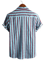 Men's Cotton Shirt with Short Sleeve and Buttons