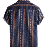 Men's Hawaiian-Style Cotton Short-Sleeve Shirt
