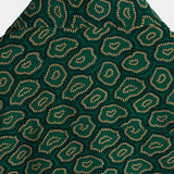 Short-Sleeve Shirt with Green Abstract Pattern Pocket