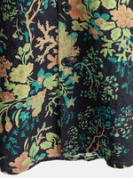 Hawaiian Short-Sleeve Botanical Print Pocket Shirt