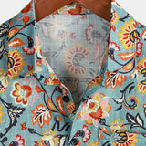 Short-Sleeve Print Pocket Shirt