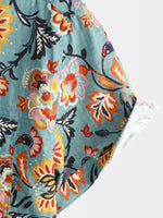 Short-Sleeve Print Pocket Shirt