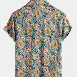 Short-Sleeve Print Pocket Shirt