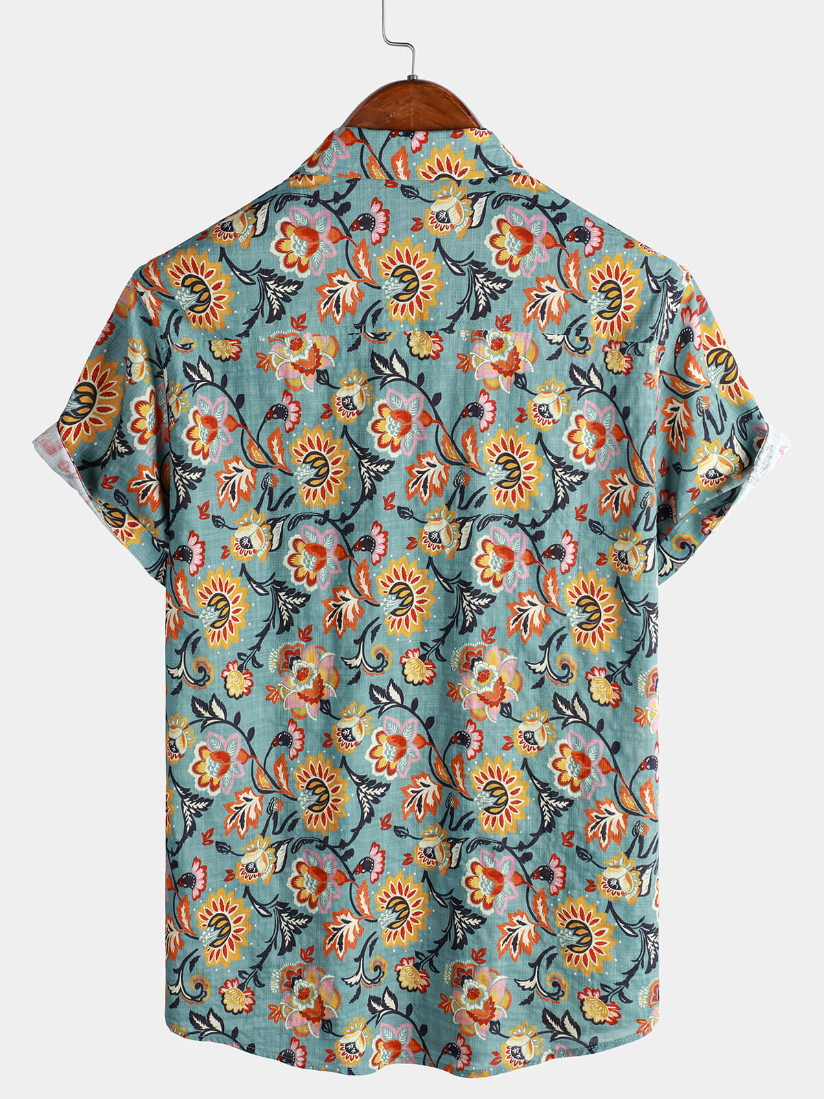 Short-Sleeve Print Pocket Shirt