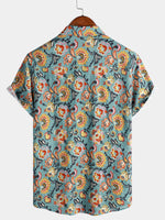 Short-Sleeve Print Pocket Shirt