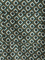Casual Shirt with Short Sleeves, Geometric Pattern for Men