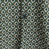 Casual Shirt with Short Sleeves, Geometric Pattern for Men