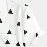 Hawaiian Tiger Print Short-Sleeve Summer Shirt