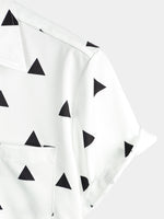 Hawaiian Tiger Print Short-Sleeve Summer Shirt