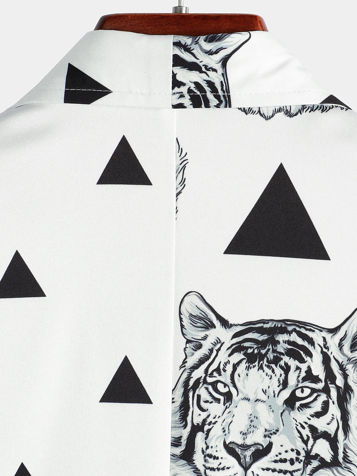 Hawaiian Tiger Print Short-Sleeve Summer Shirt