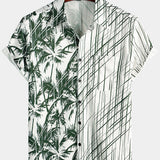 Hawaiian Short-Sleeve Coconut Tree Shirt