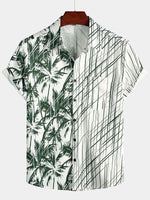 Hawaiian Short-Sleeve Coconut Tree Shirt
