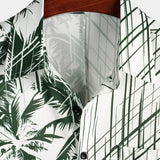 Hawaiian Short-Sleeve Coconut Tree Shirt