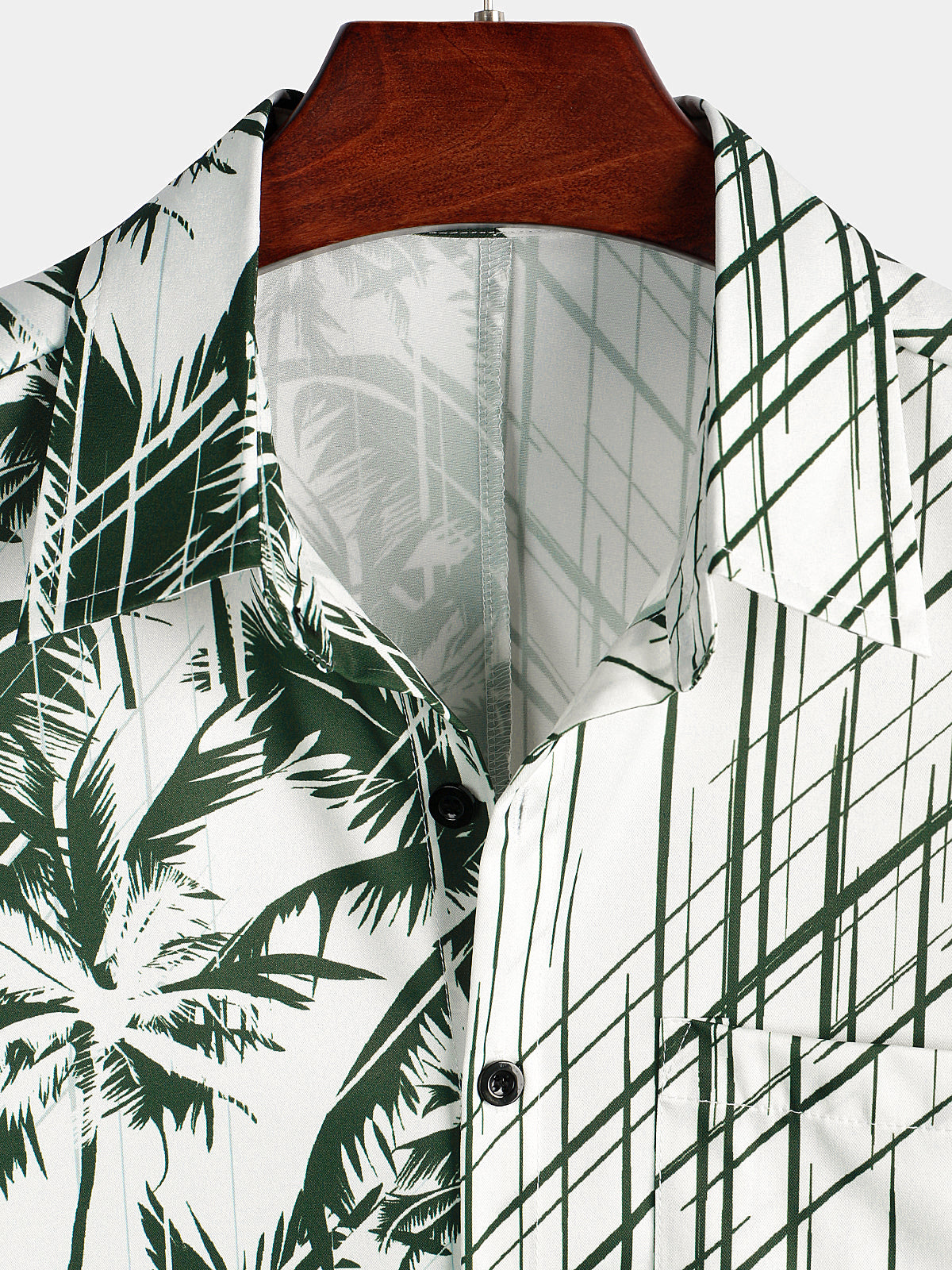 Hawaiian Short-Sleeve Coconut Tree Shirt