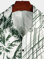 Hawaiian Short-Sleeve Coconut Tree Shirt