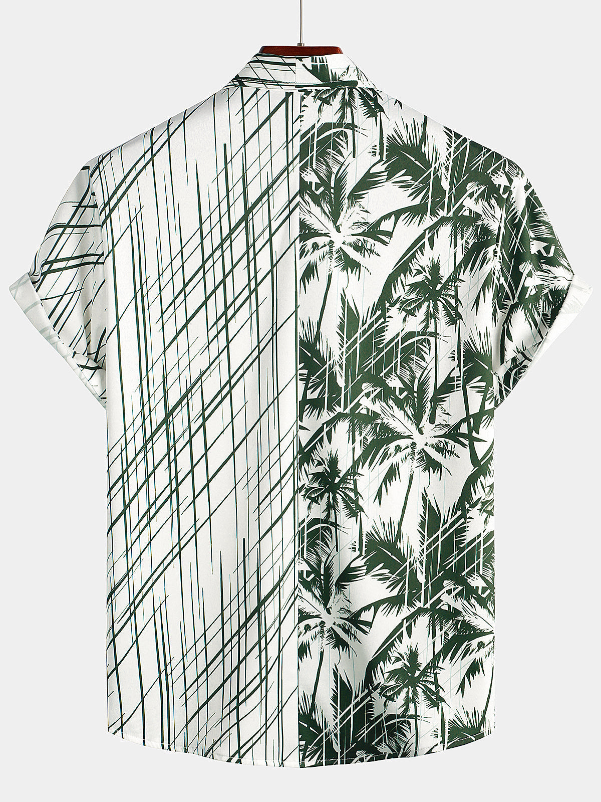 Hawaiian Short-Sleeve Coconut Tree Shirt