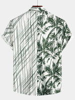 Hawaiian Short-Sleeve Coconut Tree Shirt