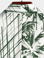 Hawaiian Short-Sleeve Coconut Tree Shirt