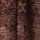 Retro Paisley Print Short-Sleeve Shirt