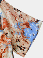 Abstract Holiday Pattern Short Sleeve Shirt