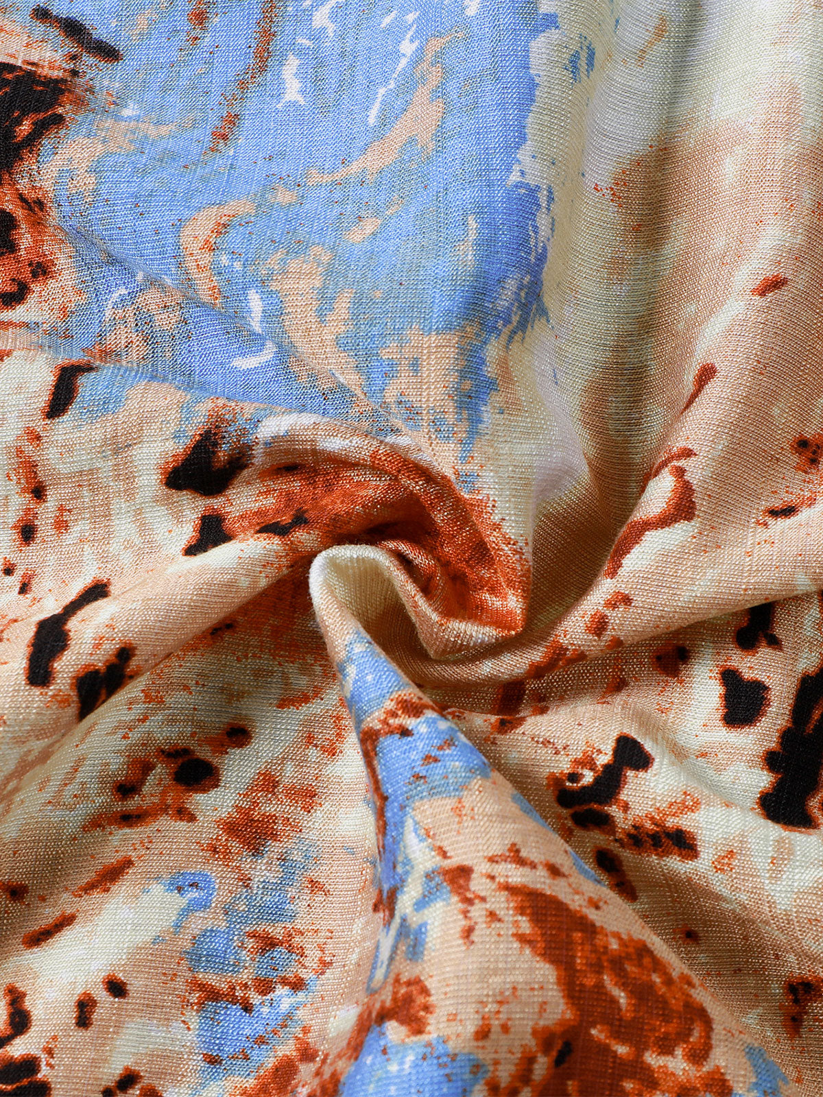 Abstract Holiday Pattern Short Sleeve Shirt