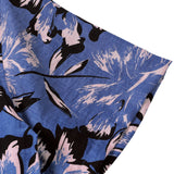 Blue Tropical Floral Buttoned Short Sleeve Shirt