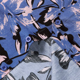 Blue Tropical Floral Buttoned Short Sleeve Shirt