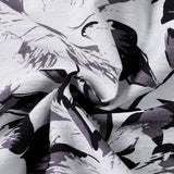 White Tropical Floral Buttoned Short Sleeve Shirt